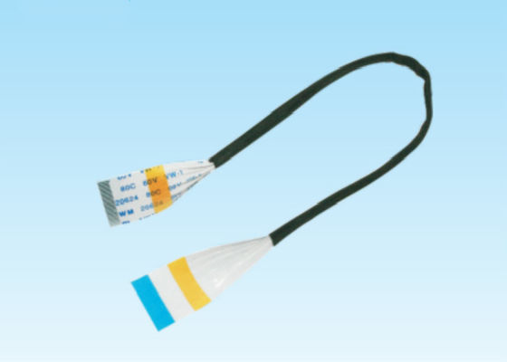 10 тангаж ленточного кабеля 0.5мм гибкого трубопровода Пин 160мм плоский 1.0мм нормальный с черной тканью укусной кислоты